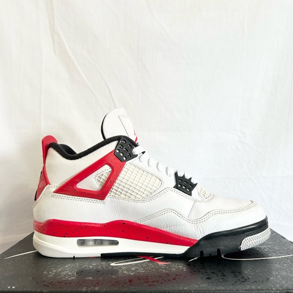 Jordan 4 Retro Red Cement size 8 DH6927-161 2023 PRE-OWNED with OG BOX - Picture 3 of 10
